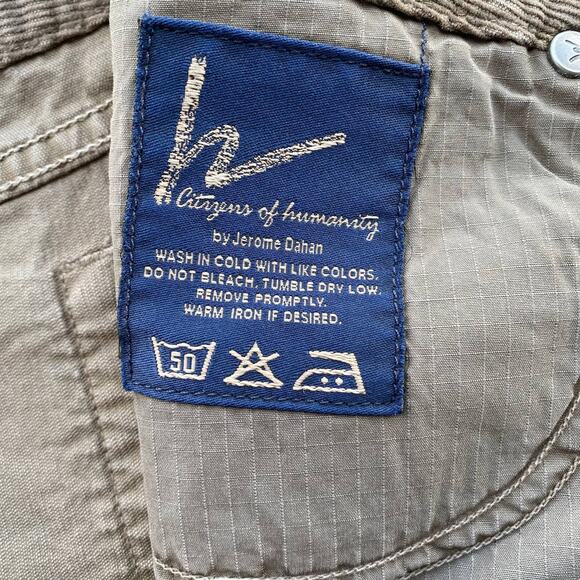 New Citizens of Humanity by Jerome Dahan Brown Corduroy Micro Mini Skirt Size 28 - Picture 11 of 11